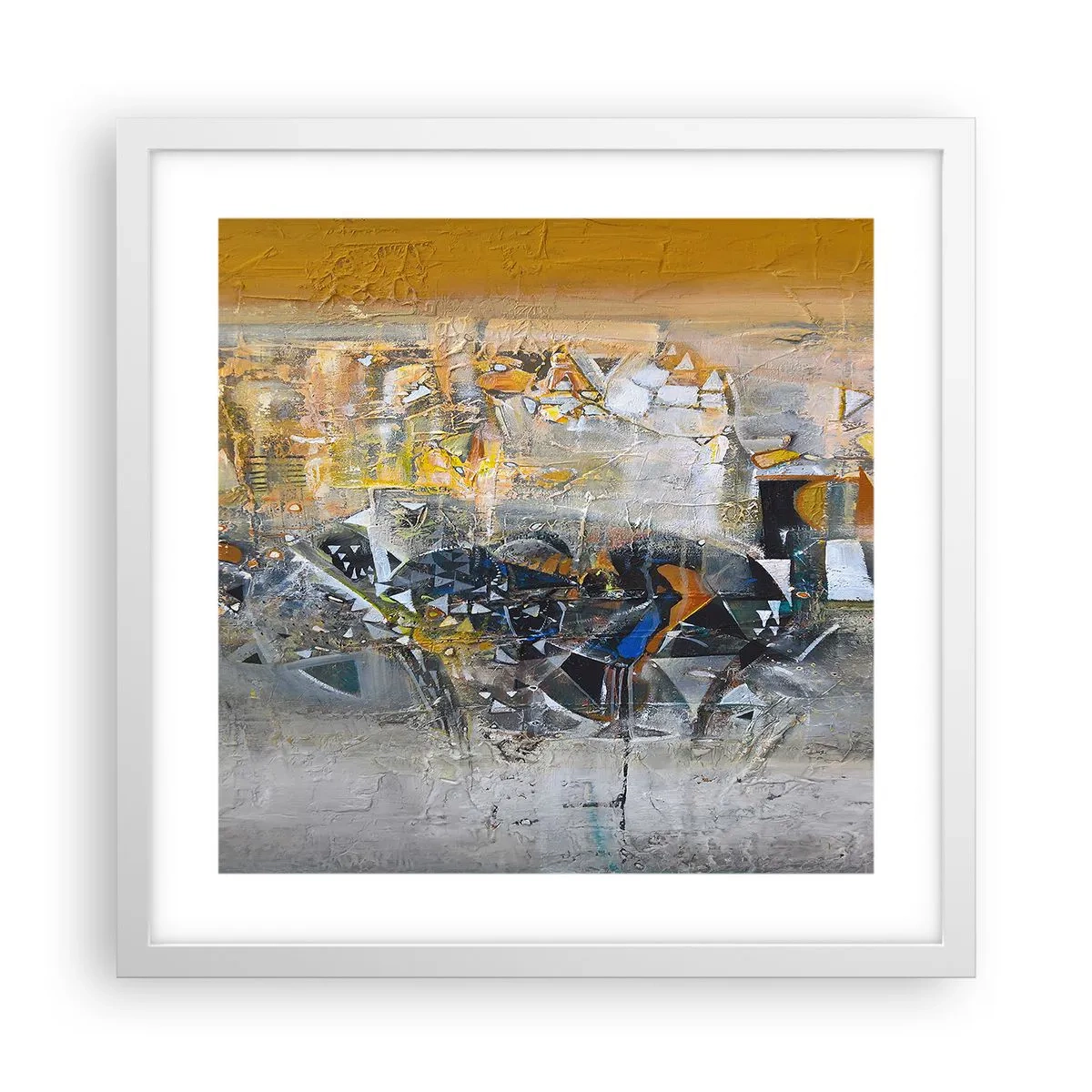 Poszter fekete keretben - Minden rendben lesz - 40x40 cm