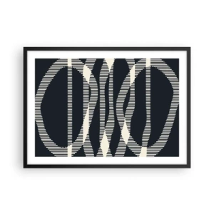 Poszter fehér keretben - Sötétség megtörése kísérlete - 70x50 cm