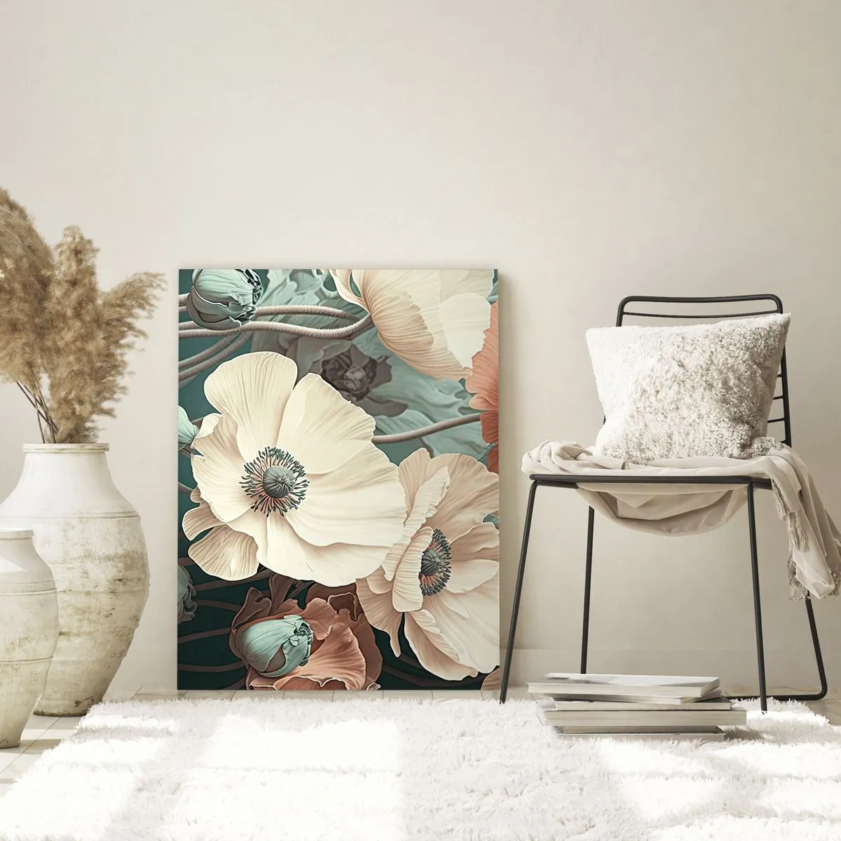 Üveg kép - Pipacsok suttogása - 70x100 cm