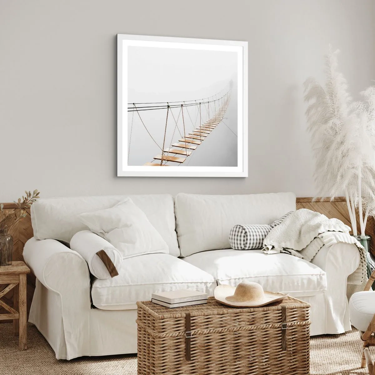 Poszter fekete keretben - Hová vezet? - 60x60 cm