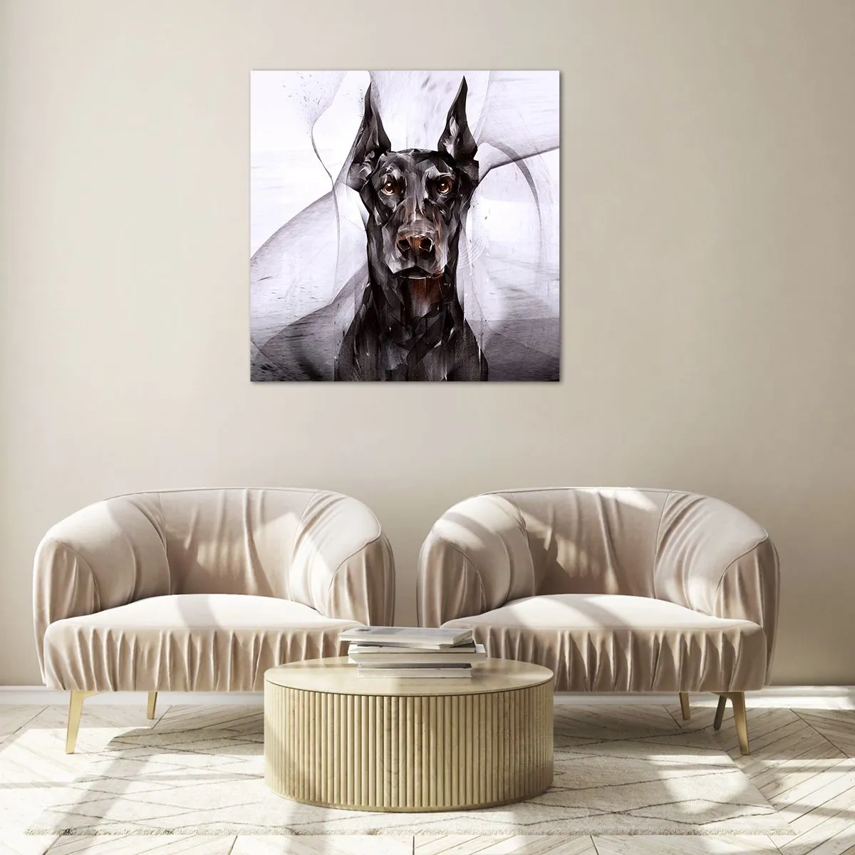 Üveg kép - Nemes születésű - 40x40 cm