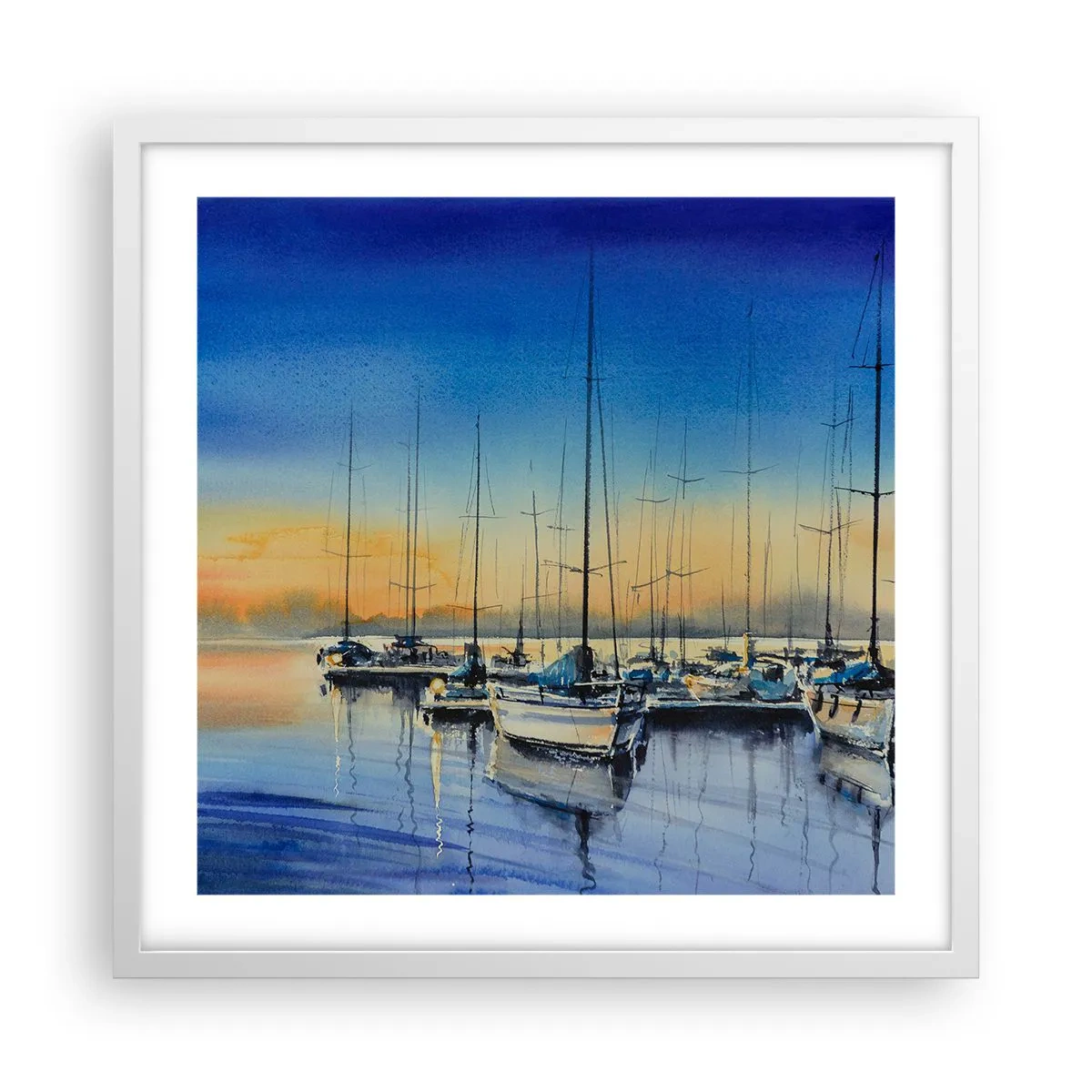 Poszter fekete keretben - Egy szép nap vége - 50x50 cm