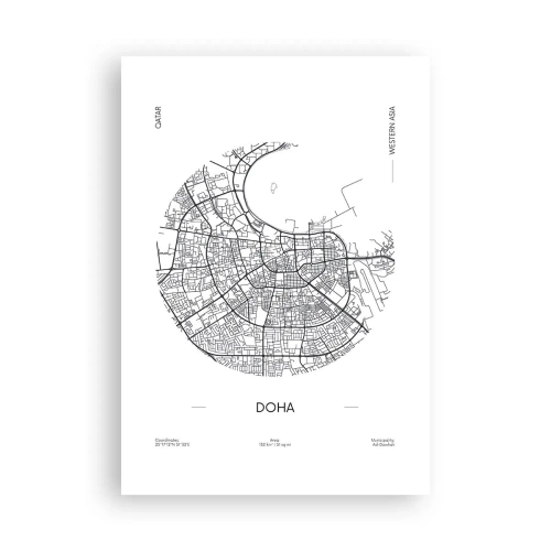 Poszter - Doha anatómiája - 70x100 cm