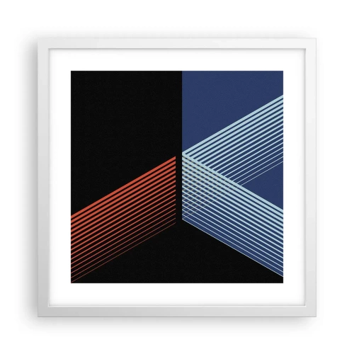 Poszter fekete keretben - Egyszerű történet - 40x40 cm