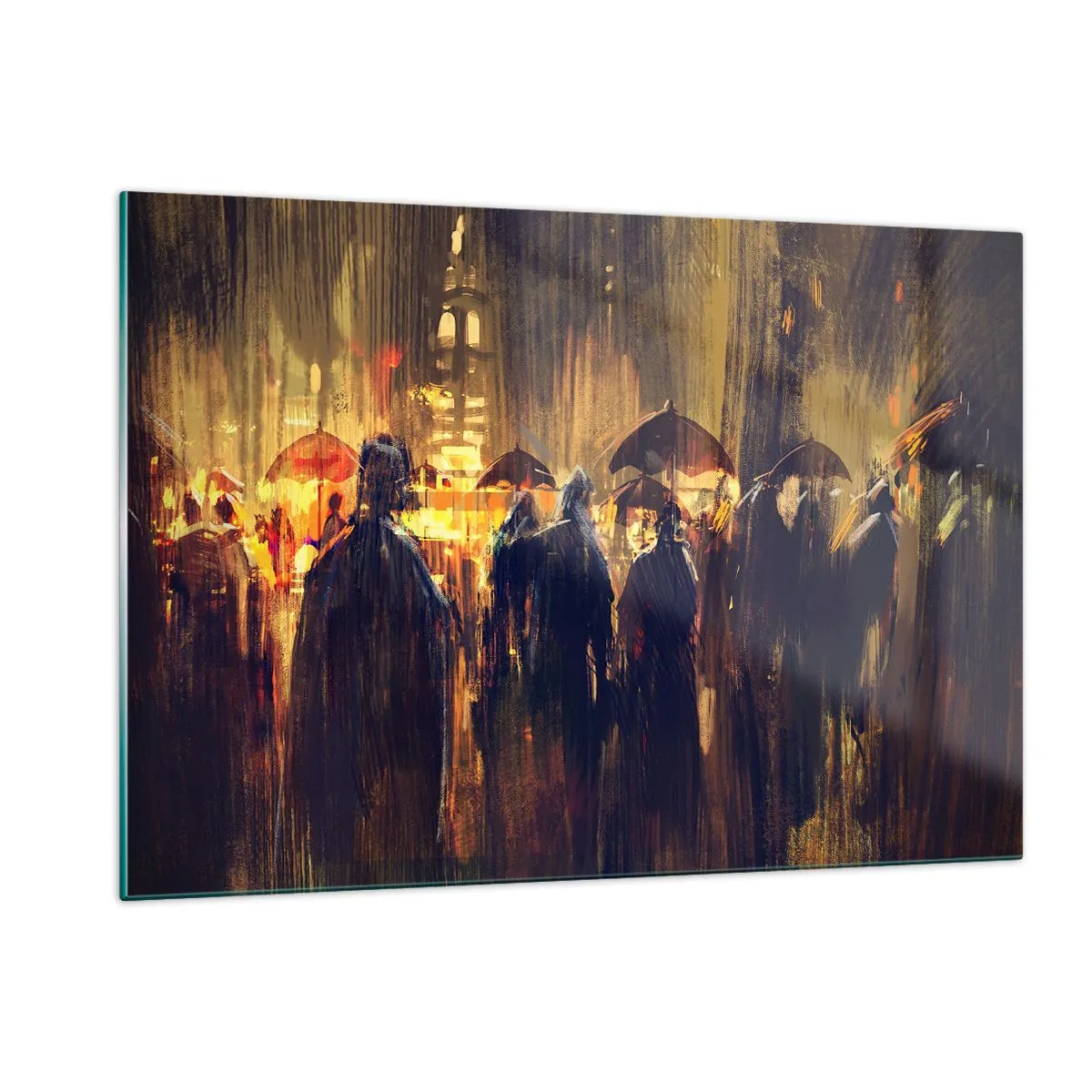 Üveg kép - Az eső imádói - 120x80 cm