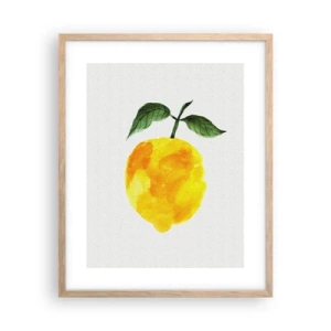 Poszter világos tölgy keretben - Hogyan ismerjük meg a nap ízét - 40x50 cm