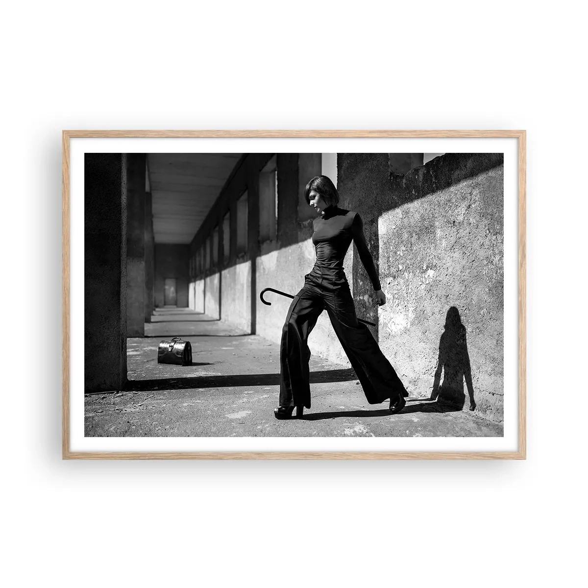 Poszter világos tölgy keretben - Városi elegancia - 100x70 cm