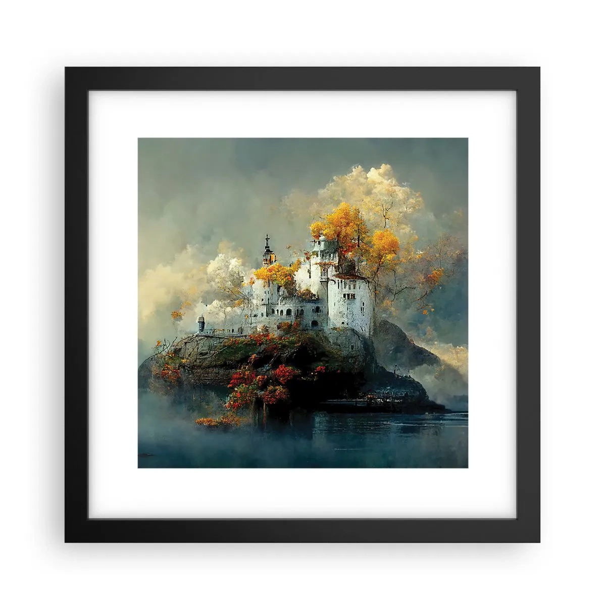 Poszter fehér keretben - Egy romantikus történet kezdete - 30x30 cm