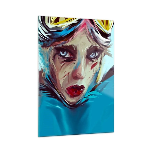 Üveg kép - Utcai harcos - 50x70 cm