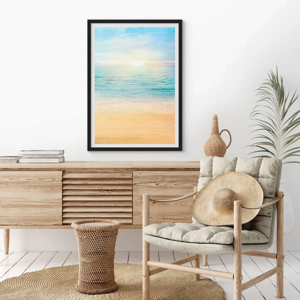 Poszter fehér keretben - Nagy kékség - 70x100 cm