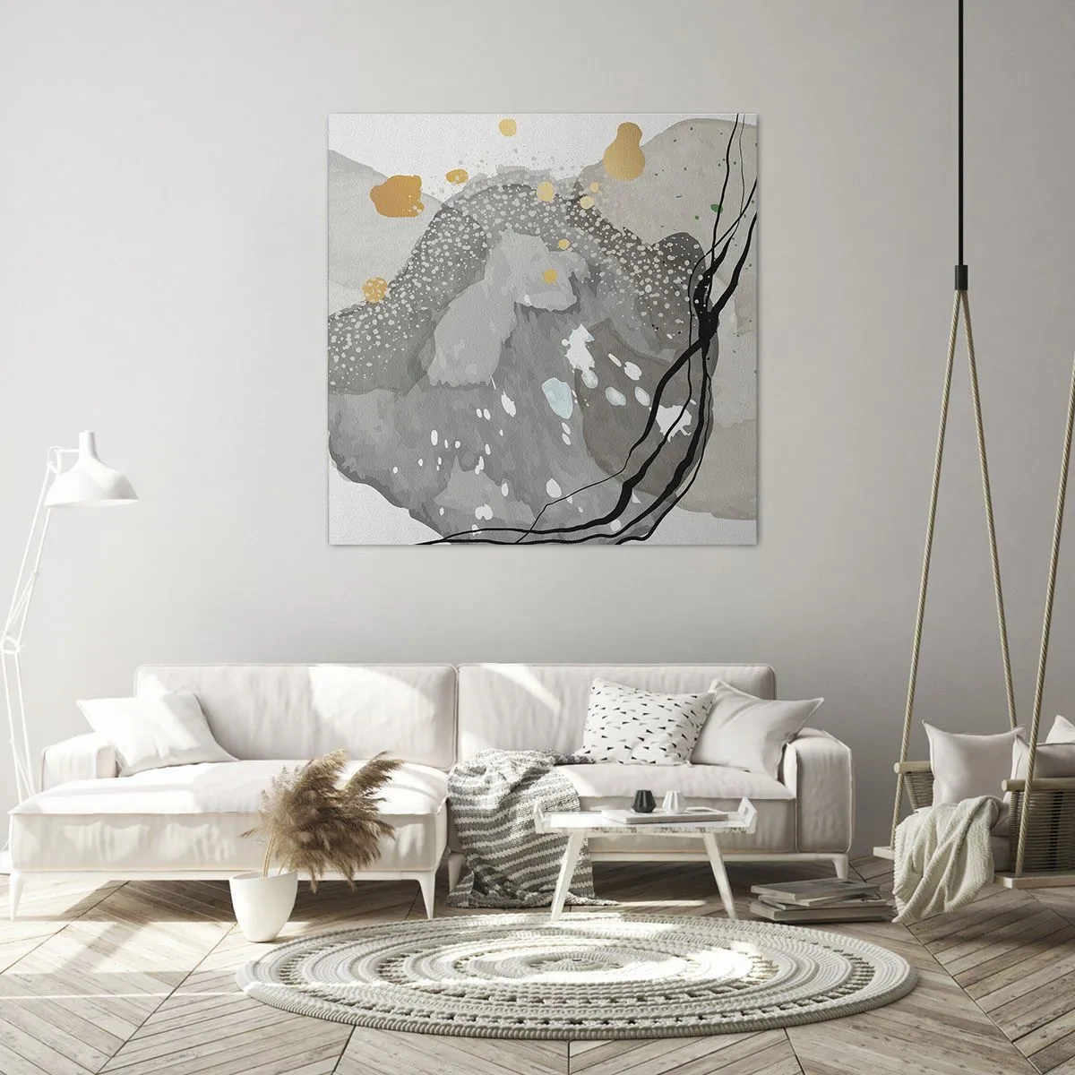 Vászonkép - Organikus kompozíció - 70x70 cm