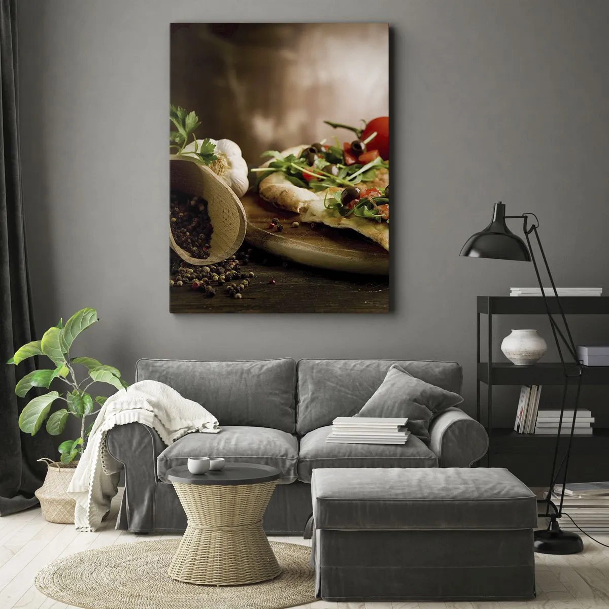 Vászonkép - Egyenesen a kemencéből és a kertből - 50x70 cm