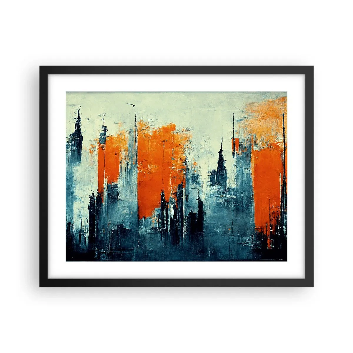 Poszter fehér keretben - Kortárs tájkép - 50x40 cm