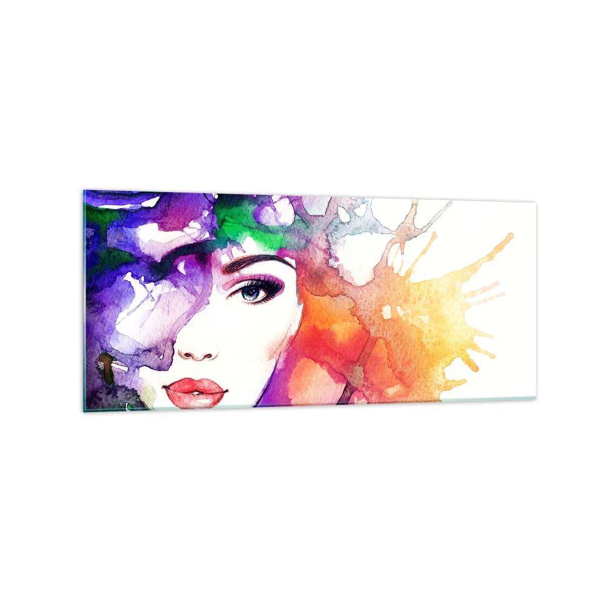 Üveg kép - Fejjel a felhőkben - 120x50 cm