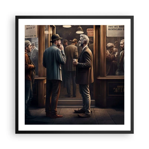 Poszter fehér keretben - A nap egy jó pillanata - 60x60 cm