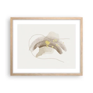 Poszter világos tölgy keretben - Megtalált az űrben - 50x40 cm