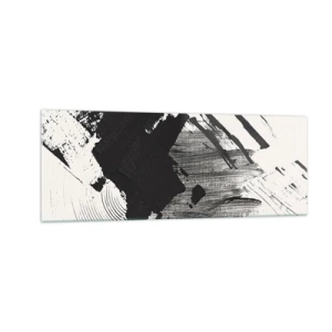 Üveg kép - Absztrakció - a fekete kifejezése - 140x50 cm