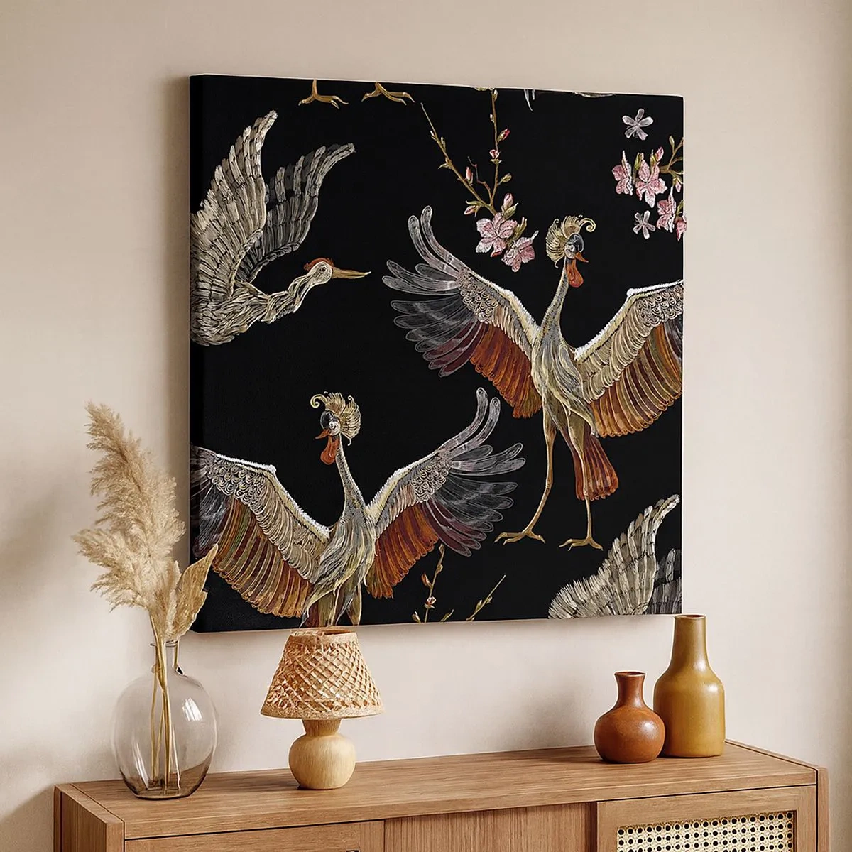 Vászonkép - Mesebeli madár - 30x30 cm