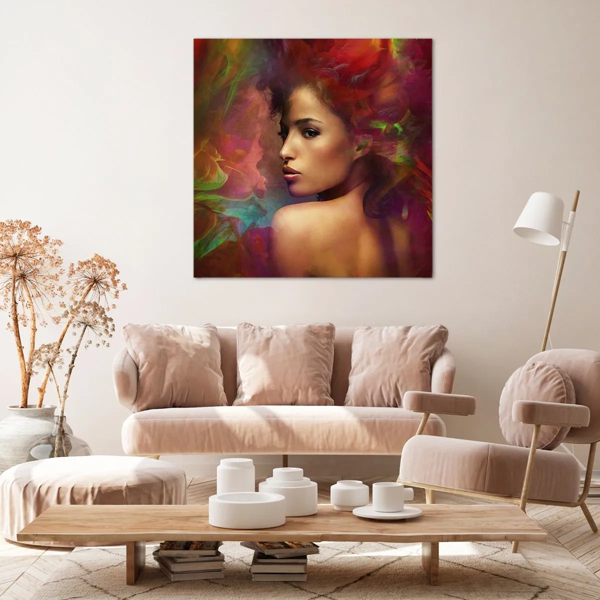 Vászonkép - Szebb, mint a szivárvány, olyan gyengéd, mint a köd - 70x70 cm