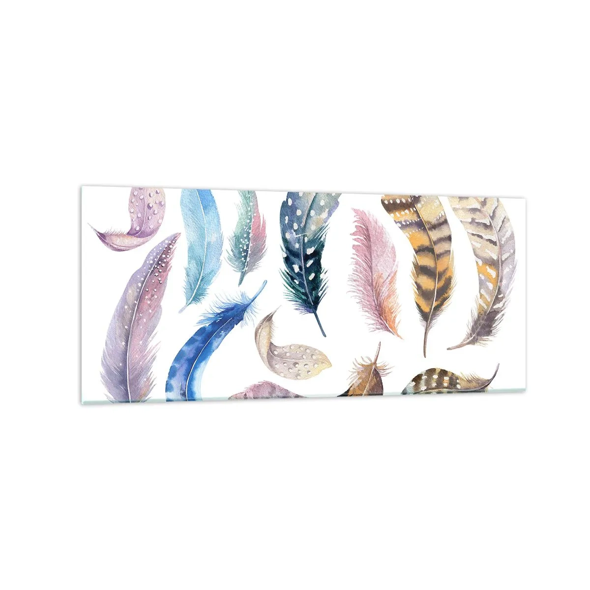 Üveg kép - Könnyű, tarka és sokszínű - 120x50 cm