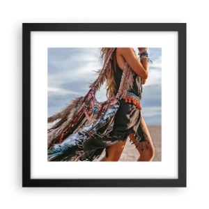 Poszter fehér keretben - Sámán párja - 30x30 cm