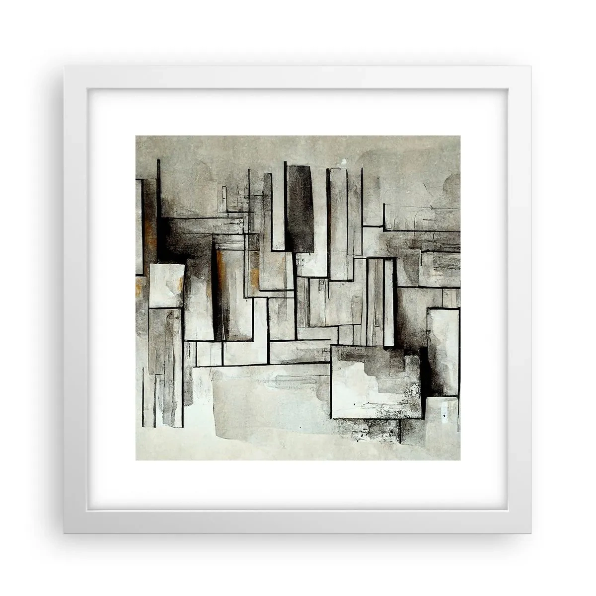 Poszter fekete keretben - Az egyszerűség ereje - 30x30 cm