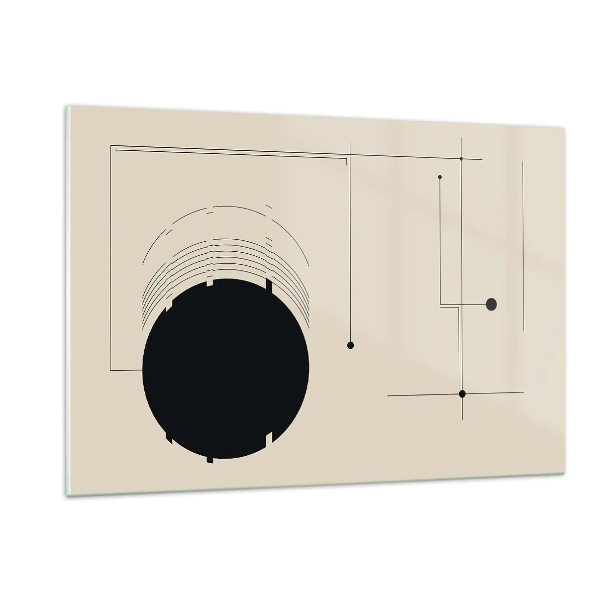 Üveg kép - Ruganyos és dinamikus kompozíció - 120x80 cm