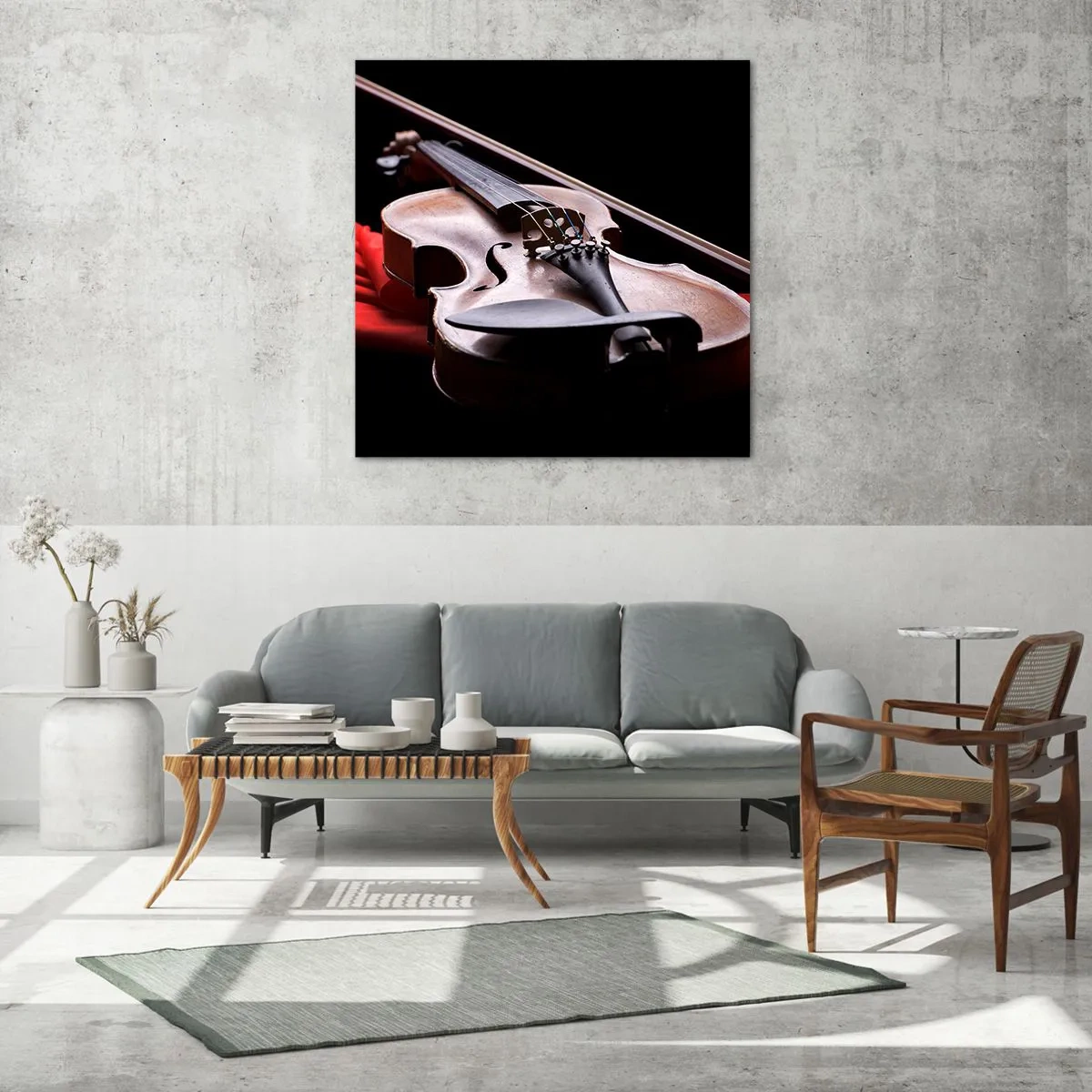 Üveg kép - Érzések zenéje - 70x70 cm