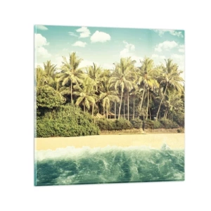 Üveg kép - Talán itt? - 70x70 cm