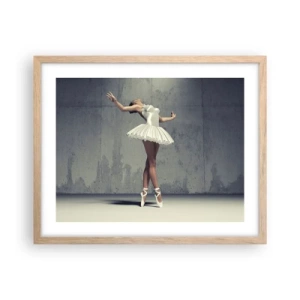 Poszter világos tölgy keretben - Könnyű, mint a madár - 50x40 cm