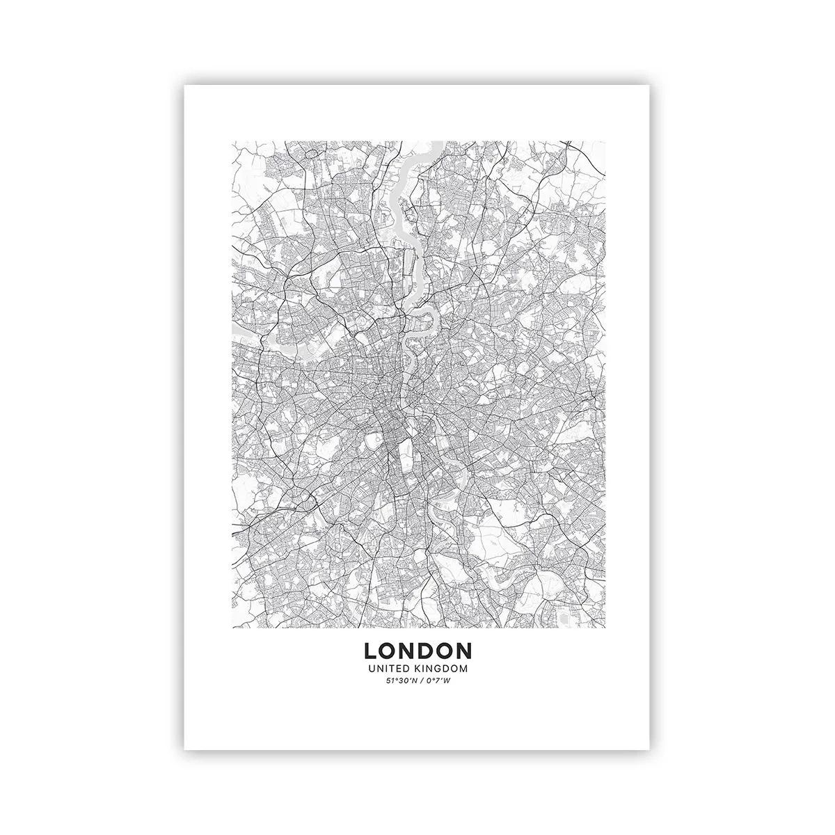 Poszter - A londoni labirintus térképe - 70x100 cm