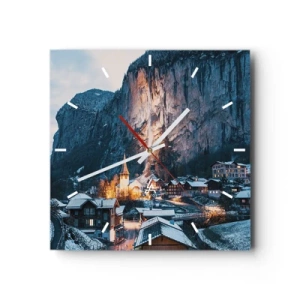 Falióra, Óra - A tél ragyogó szelleme - 40x40 cm