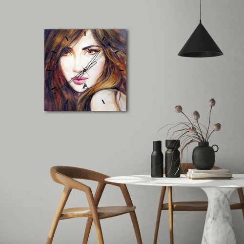 Falióra, Óra - Egy fillért a gondolataidért - 40x40 cm