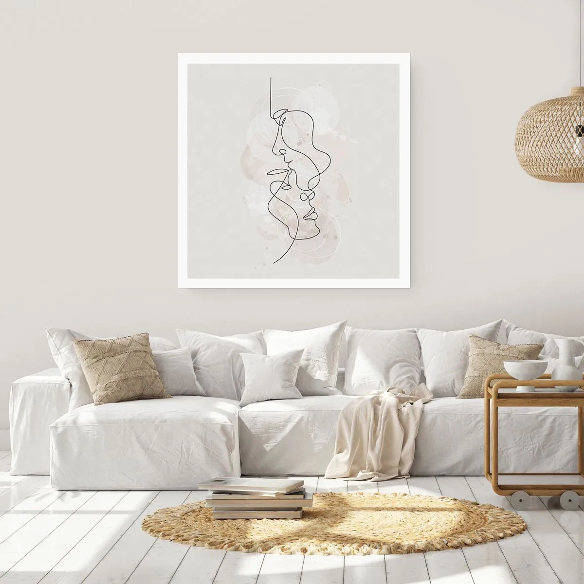 Poszter - Ölelésbe gabalyodva - 60x60 cm