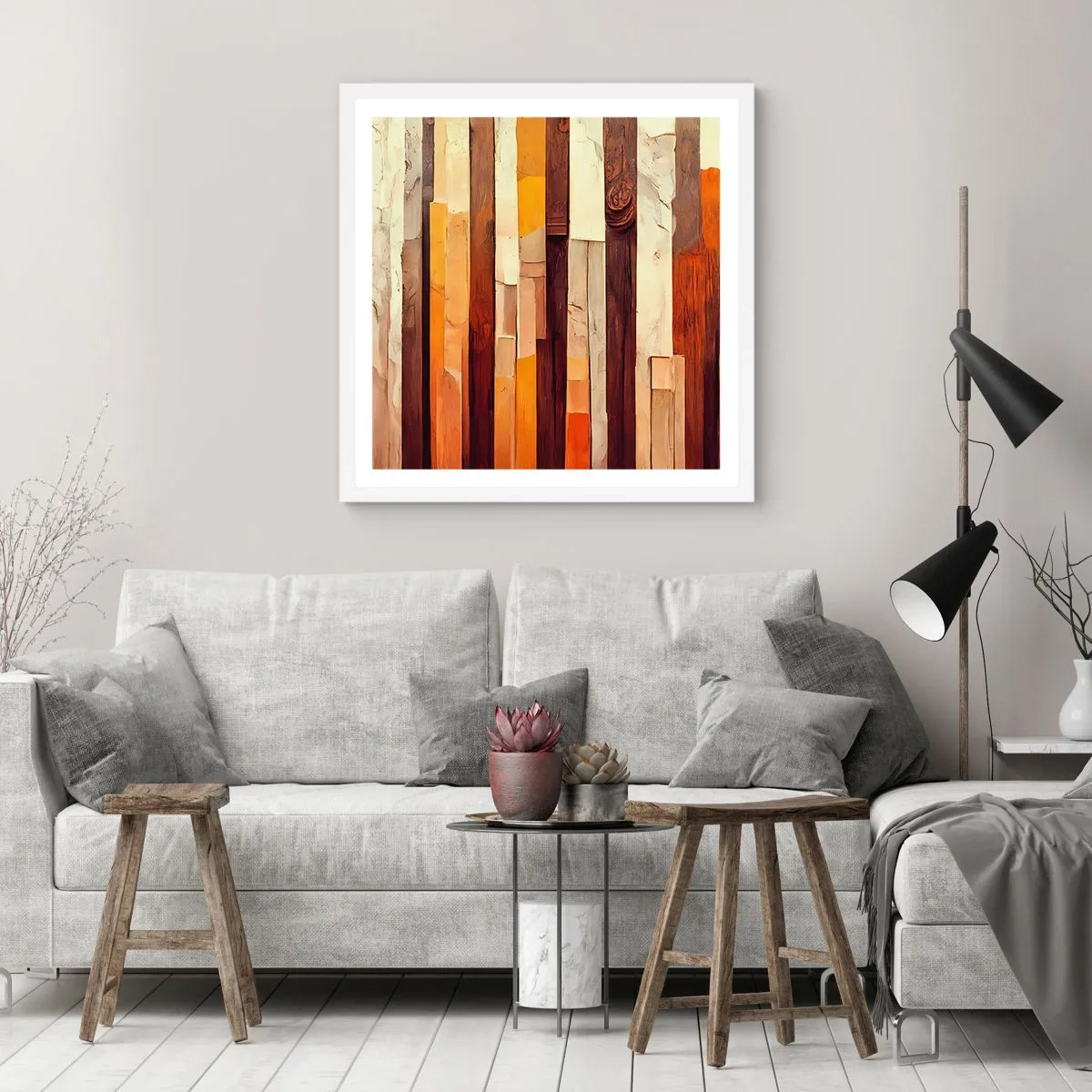 Poszter fekete keretben - Az erdei fák himnusza - 50x50 cm
