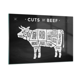 Üveg kép - Mészáros ábécéskönyve - 120x80 cm