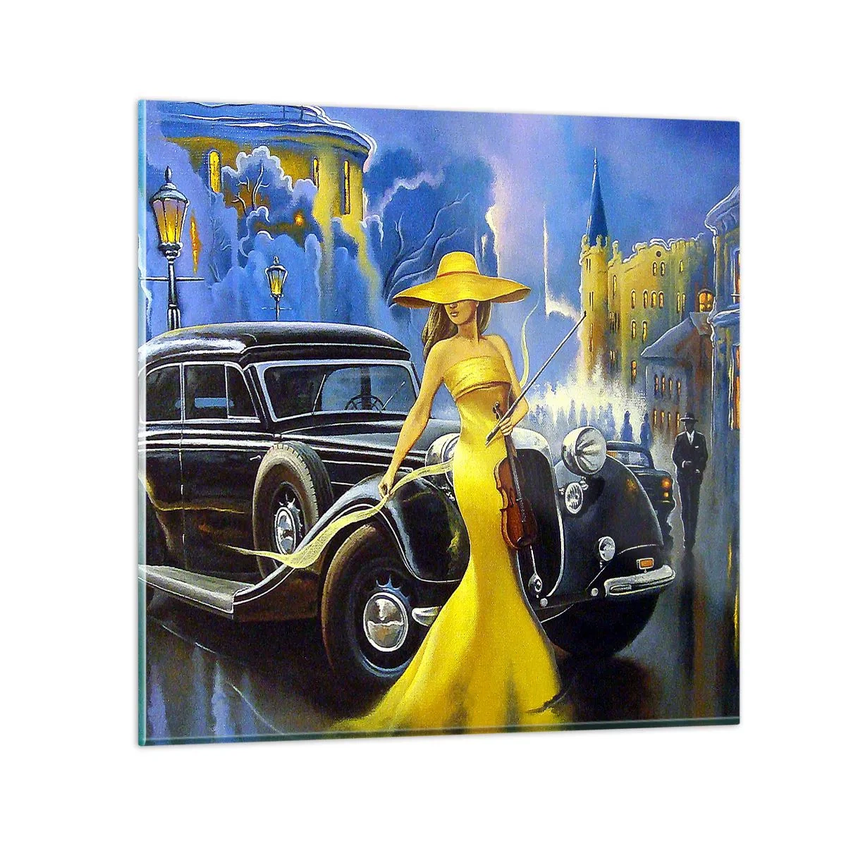 Üveg kép - Noktürn a hegedűre és a szerelemre - 60x60 cm