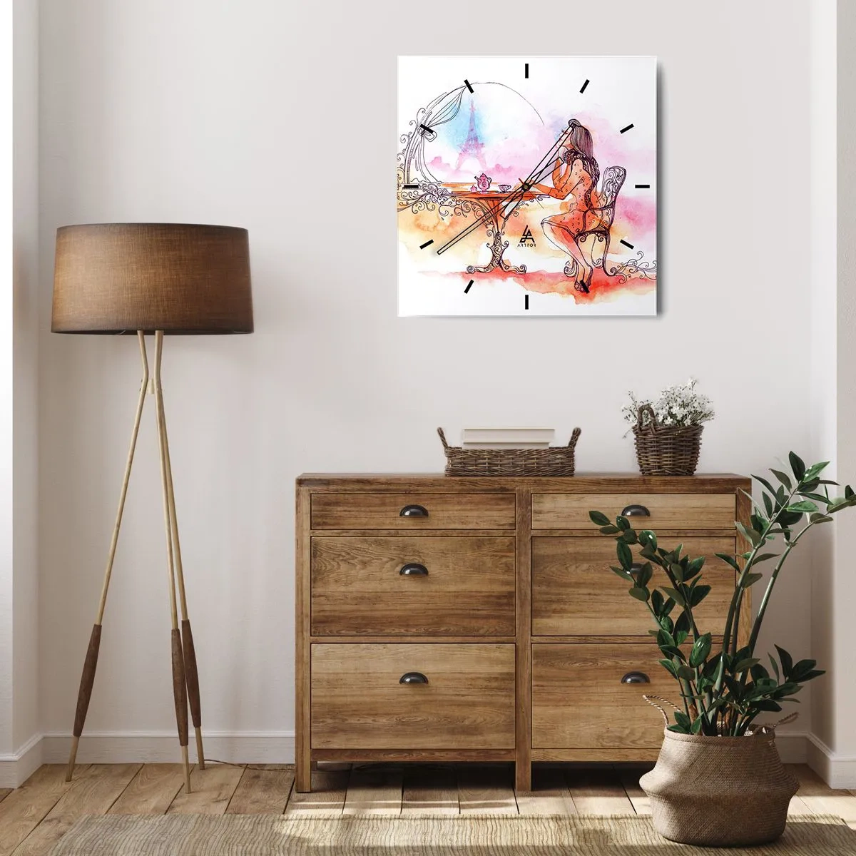 Falióra, Óra - Párizsi sikk - 30x30 cm