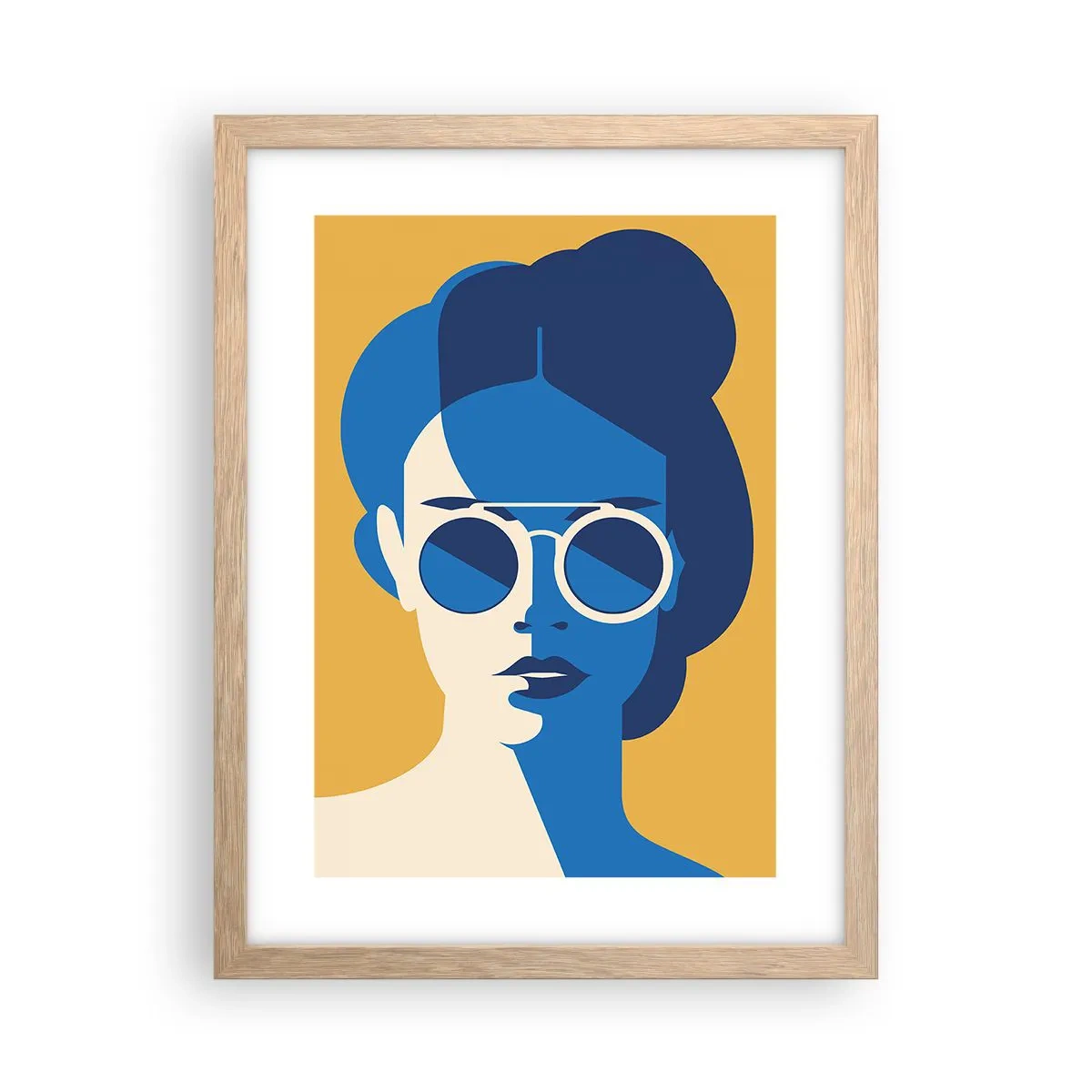 Poszter világos tölgy keretben - Nyári look - 30x40 cm