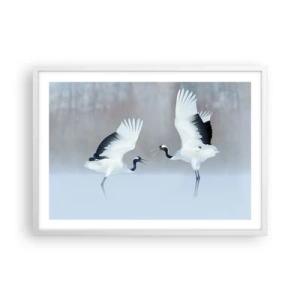 Poszter fekete keretben - Tánc a ködben - 70x50 cm