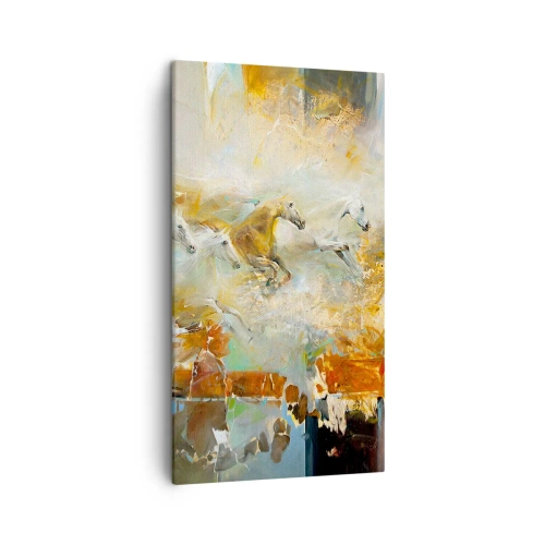 Vászonkép - Vágta a fényen át - 45x80 cm