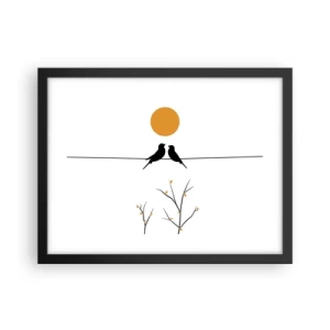 Poszter fehér keretben - Fülemüle este - 40x30 cm