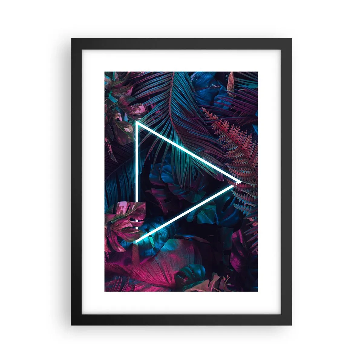 Poszter fehér keretben - Disco stílusú kert - 30x40 cm