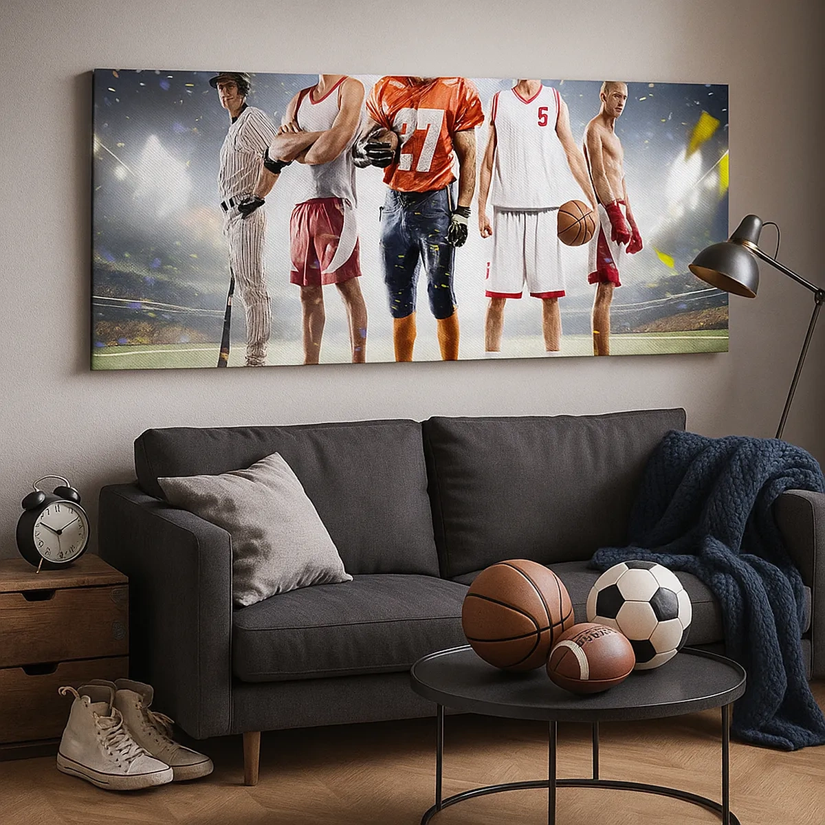 Vászonkép - Mezei gladiátorok - 30x30 cm