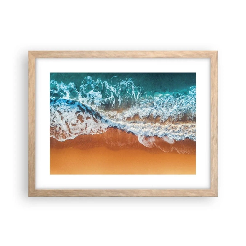 Poszter világos tölgy keretben - Mindig párban - 40x30 cm