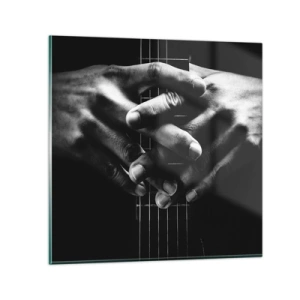 Üveg kép - Művész imája - 40x40 cm