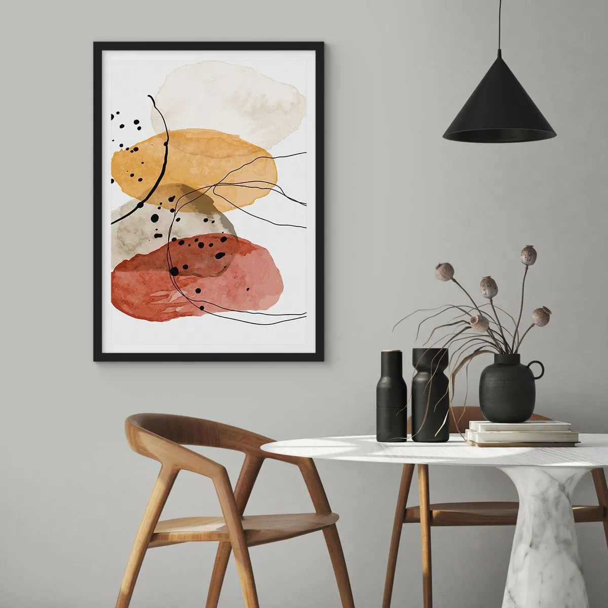 Poszter fehér keretben - Mint a könnyű, friss levegő - 40x50 cm