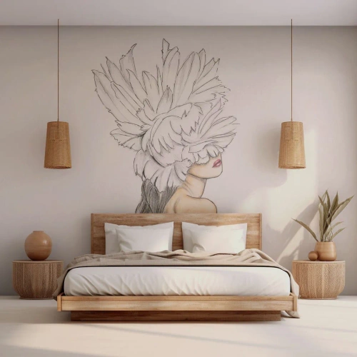 Fotótapéta Premium Canvas - Koronás szépség - Absztrakció, Nő, Test - 250x175 cm