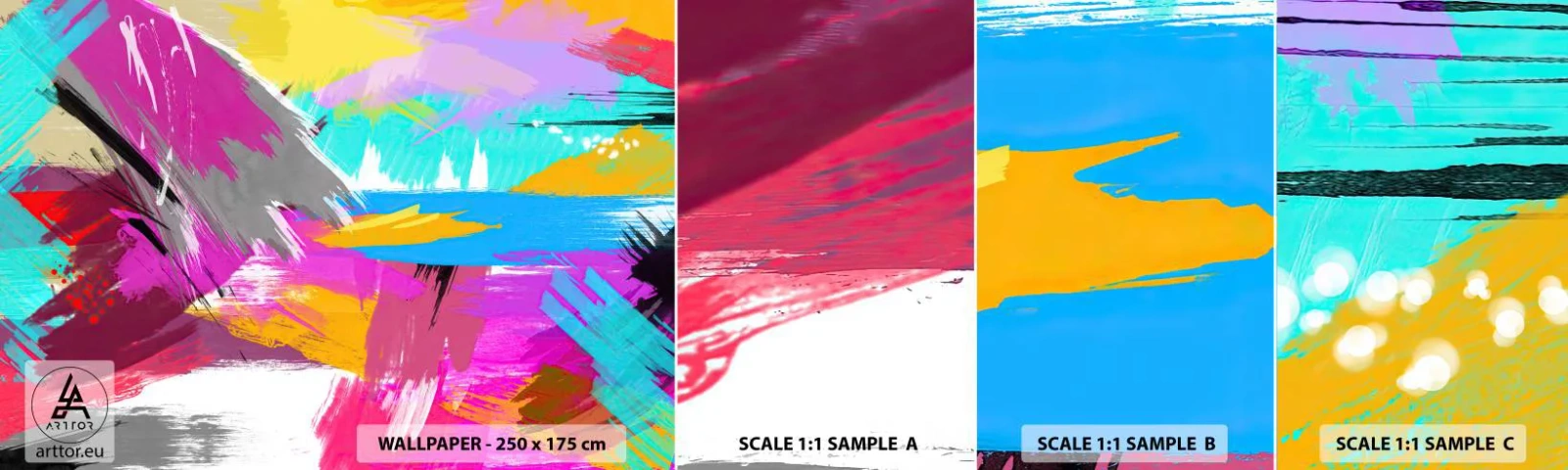 Fotótapéta Minta Standard Eco - Máz, máz, máz, mégegyszer - Absztrakció, Darab, Modern minta - 100x30 cm