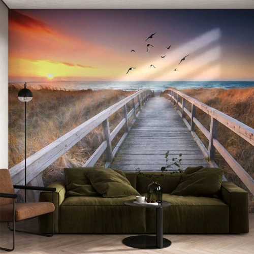 Fotótapéta Premium Sand - Repülési tér - Tájkép, Tenger, Strand - 400x280 cm